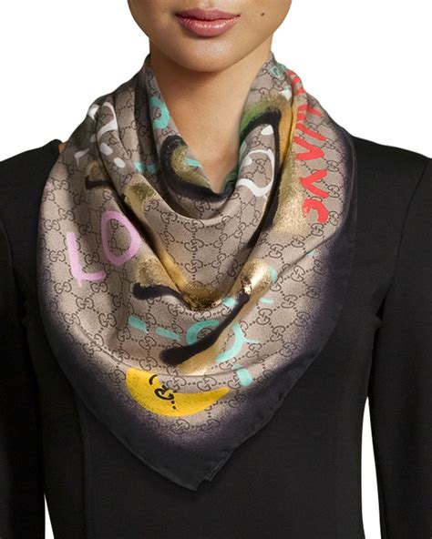 gucci foulard ad riv|gucci silk scarf sale.